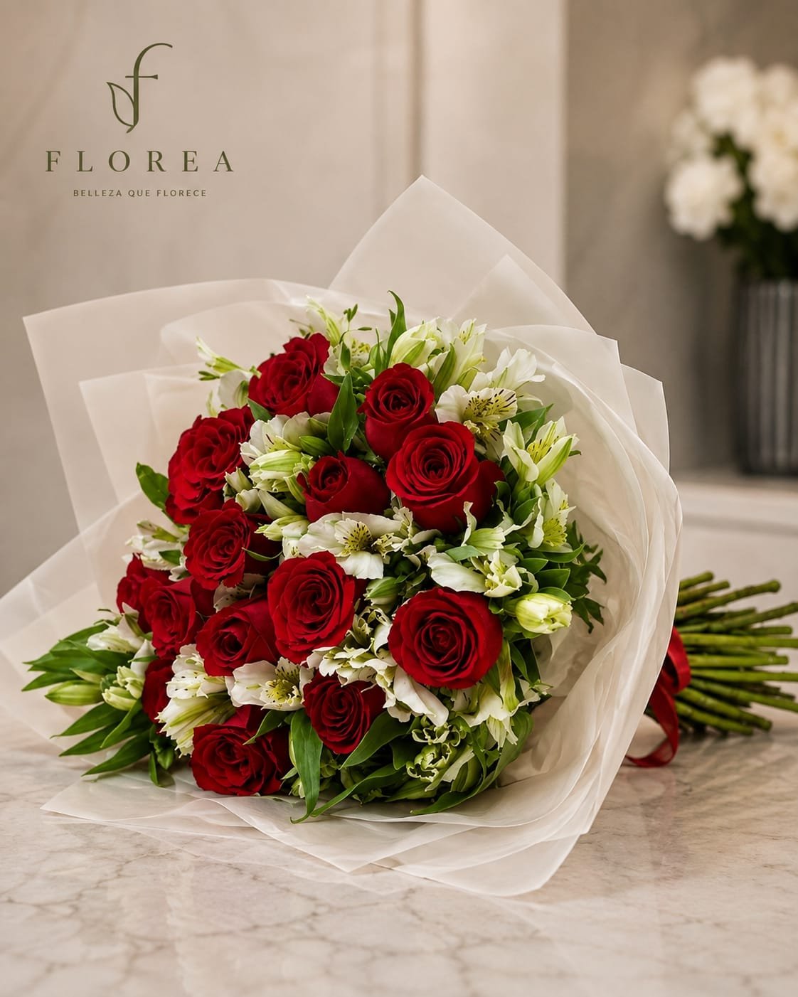 Bouquet de 12 rosas